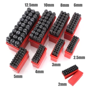 27pcs Stamps Letters Set Punch Steel Metal Die Tool Case Craft - Picture 1 of 19