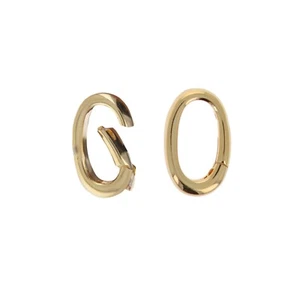 Goldverschluss, Kabelgliederverschluss, 3 mm Hebelverschluss, ovale Hummerkralle, Charmhalter - Bild 1 von 3