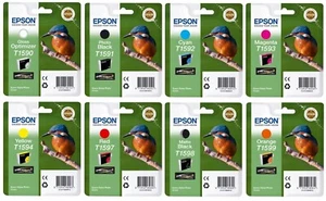 Epson ORIGINAL Ink Cartridge T1590/T1591/T1592/T1593/T1594/T1597/T1598/T1599 Lot - Picture 1 of 10