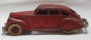 1930's Hubley Cast Iron Lincoln Zephyr Sedan 7" Toy Car #2242