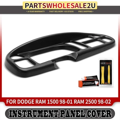 Lower Instrument Panel Cover for Dodge Ram 1500 1998-2001 Ram 2500 98-02 Black - Image 1 of 4