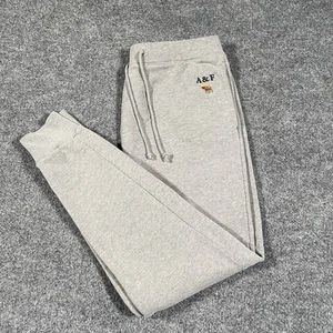 Joggers de vellón suaves A&F de Abercrombie & Fitch para hombre grandes elásticos bordados de alce - Imagen 1 de 13