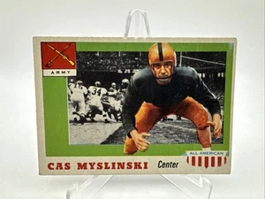 1955 Topps All-American Football SP Rookie Card #25 Cas Myslinski Army - Picture 1 of 3