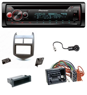 Pioneer MP3 DAB CD Bluetooth USB Autoradio für Chevrolet Aveo Sonic ab 2011 dunk - Bild 1 von 4