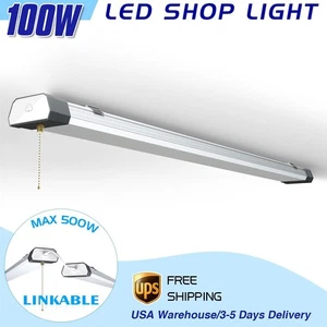 100 Watt LED Shop Light Linkable Commercial Warehouse Work Shop Gym Ceiling Lamp - Picture 1 of 12