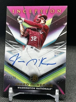 2023 Bowman Inception Auto JARED MCKENZIE /75 Nationals - Image 1 of 2