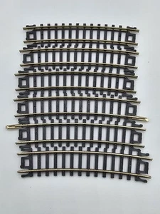 USED Atlas 2521 N Scale 11 1/2" Radius Curve Track Lot Of 6 Model Railroad  - Picture 1 of 5