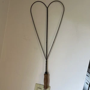 Vintage Old Antique Wood Handle Metal Rug Beater - Picture 1 of 3