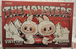 POP MART LABUBU - BRANDNEU - COCA COLA VINYL GESICHT - VERSIEGELTE BLINDBOX KISTE MIT 6 - Bild 1 von 2