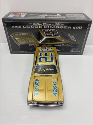 SIGNED BOBBY ALLISON #22 1969 DODGE CHARGER 500 AUTOGRAPHED 1/24 CAR - Image 1 of 4