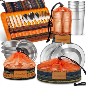 Unique Complete Messware Kit Polished Stainless Steel Dishes Set| Tableware| ... - Picture 1 of 7