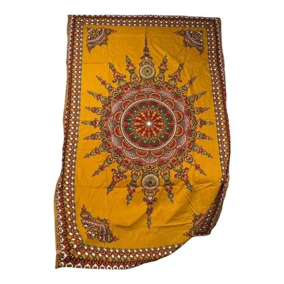 Vintage Guaranteed Dutch Java Print Fabric Wall Hanging Tapestry 533 - Image 1 of 4