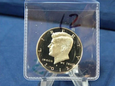 2012 S PROOF CLAD KENNEDY HALF DOLLAR FROM PROOF SET WITH FREE SHIPPING - Image 1 of 2