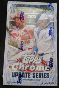 2023 TOPPS CHROME UPDATE Baseball Factory Sealed Hobby Box 1 AUTO IN HAND - Picture 1 of 1