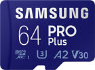 Samsung PRO Plus 32 64 128 256 512GB Micro SD Karte SDXC Class 10 Speicherkarte