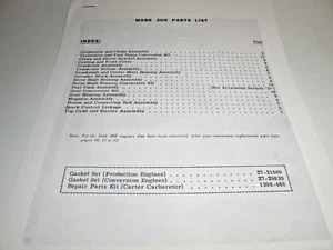 Reproduction Mercury Mark 20H Parts Catalog REPRINT.. - Picture 1 of 5