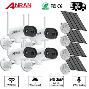 ANRAN 2K Wireless Solar Battery Powered Security Camera WIFI 360°PTZ Outdoor Cam - Picture 1 of 25