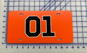 Dukes of Hazzard General Lee License Plate Plastic with Commercial Grade Vinyl - Picture 1 of 2