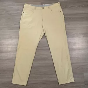 Tommy Bahama Performance Pants Mens 38x30 Beige Stretch Nylon Blend Tapered Golf - Picture 1 of 14