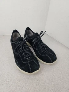 Zapatos para mujer Dansko talla 7 (38) informales con cordones zapatillas de gamuza negra - Imagen 1 de 7