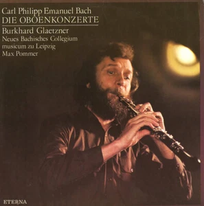 GLAETZNER Oboe BACH CPE Concertos Wq 165 & 164 ETERNA 827802 Blue Stereo GB1 NM - Picture 1 of 3