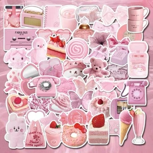 UK Cartoon Cute Fresh Graffiti Stickers Flask 50pcs Laptop Sticker Aesthetic NEW - Picture 1 of 12