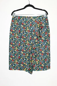 J.Crew Edenham Liberty Fabrics Floral Ruffle Cotton Pencil Skirt size 8 #D549 - Picture 1 of 8