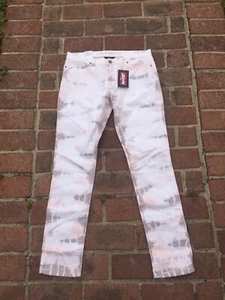 New Levis Sample 421 Tie Dye Denim Skinny Premium Jeans Size 13”31 pants Stretch - Picture 1 of 10