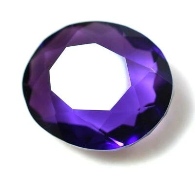 Lab Created 14.05 Ct Purple Amethyst Superb GGL Certified Transparent Gemstone - Image 1 of 4