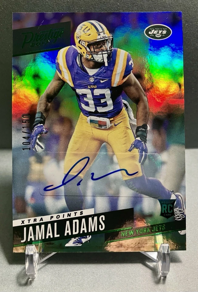 2017 JAMAL ADAMS Prestige Xtra Points Green RC Auto 104/150 Card# 275 - Image 1 of 4