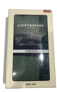 Lucky Brand, 3 Pk - Soft Stretch Asst Colors Boxer Briefs | Size Medium  - Picture 1 of 4