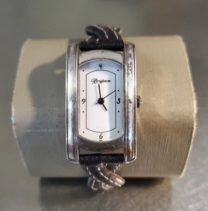 Brighton Winchester Women's Quartz Watch Silver Tone Leather Japan Analog 20mm - Picture 1 of 16