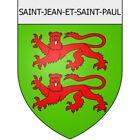 Saint John and Saint Paul 12 City Stickers Coat of Arms Sticker Adhesive Size:4 c