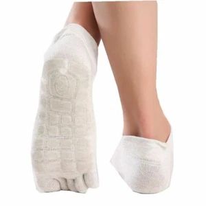 Men Five Fingers Socks Winter Warm Non Slip Grip Fitness Toe Socks Sport Yoga - Picture 1 of 16