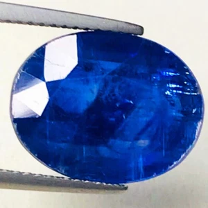 9,41 Karat funkelnder natürlicher unbeheizter Kyanit beste Tinte - blau loser Edelstein - oval - Bild 1 von 3