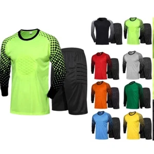 Herren Torwart Fußball Trikot Fußball Training Uniform Shirt und Shorts Set - Bild 1 von 27