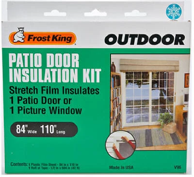 Frost King V96H Outdoor Patio Door Insulation Kit, 84 x 110 In. - Quantity 1 - Image 1 of 2