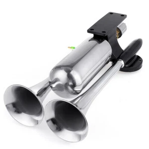 12V 24V 300DB Electric Dual Trumpet Air Horn Super Loud For Car Van Boat Pickup - Picture 1 of 10