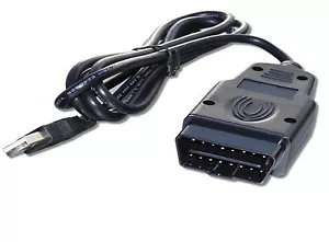 KKL OBD2 USB Interface Cable FTDI FT232RL Chip for 3rd Party Software & Apps - Picture 1 of 1