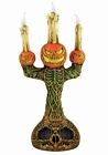 Halloween Horror Motion Activated LIght Up Lunging Pumpkin Candelabra 
