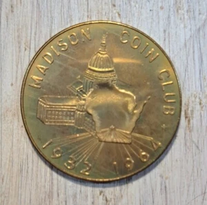 1960 (1932-1964) Madison Coin Club Numismatists of Wisconsin Gedenkmünze - Bild 1 von 2