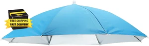 Umbrella Hat, 27 Inch Hands-Free Fishing Umbrella Hat Elastic Headband Folding S - Picture 1 of 7