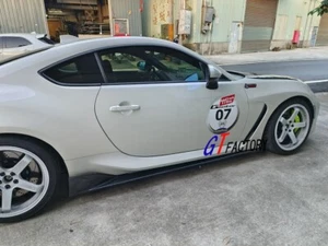 SUBARU BRZ ZD8 2022+ CS STYLE CARBON SIDE SKIRT EXTENSIPN SPOILER - Picture 1 of 7