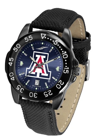 Men's Arizona Wildcats Watch Fantom Bandit Black Leather Cover