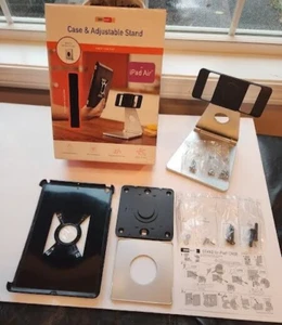 iPad Air Case & Adjustable Metal Desktop Table Stand + Bonus Wall Mount - Picture 1 of 4