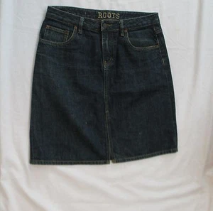 ROOTS CANADA SIZE 10 DENIM WOMENS JEAN SKIRT - Picture 1 of 2