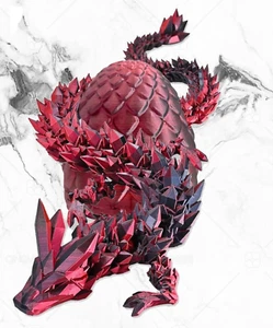 Creativo 3D Articulado Dragón Juguetes Huevo de Dragón Impreso en 3D Huevo de Dragón Juguete para Niños - Imagen 1 de 2