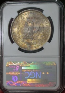 1883-O MORGAN DOLLAR / UNIQUELY TONED REVERSE / BRIGHT WHITE OBVERSE / NGC MS63 - Picture 1 of 2