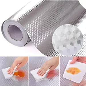 Kitchen Backsplash Stickers,15.7X196.9 inch, Self Adhesive Drawer Liner Peel and - Picture 1 of 8