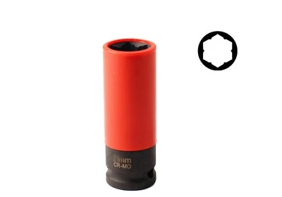 17mm Flower Profile Wheel Lug Deep Socket Mercedes-Benz Convex Head Remover - image 1 of 4